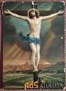 Антикварная открытка Распятие Христа
