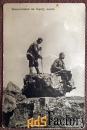 Антикварная открытка Каменоломни на берегу Волги