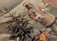 Антикварная открытка Сердечные Рождественские поздравления. Германия