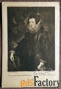 Антикварная открытка. Рубенс Елизавета королева Испанская. Эрмитаж