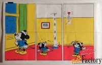 Вкладыш от жевательной резинки Donald. Дональд. Дисней. Микки Маус