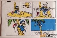 Вкладыш от жевательной резинки Donald. Дональд. Дисней. Дональд Дак