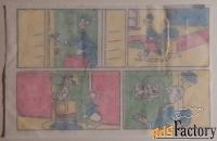 Вкладыш от жевательной резинки Donald. Дональд. Дисней. Дональд Дак
