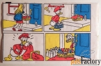 Вкладыш от жевательной резинки Donald. Дональд. Дисней. Дональд Дак