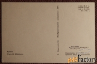 Открытка. Ирисы. Цветы. 1974 год