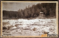 Антикварная открытка. Водопад Валлинкоски. Финляндия