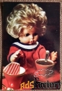 Открытка. Без чаю я скучаю. Кукла. 1971 год