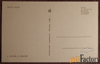 Открытка. Орлов, Шварц. После охоты. Охота. 1968 год
