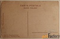 Антикварная открытка. Хельсинки. Ресторан Капелли в парке Экспланади