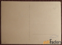 Открытка. Хризантемы. Цветы. ГДР. 1950-е годы