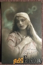 Антикварная открытка. Надежда. Из серии Вера, Надежда, Любовь. Девушка