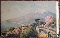 Антикварная открытка. Кондратенко. Этна. Сицилия. Живопись