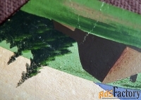 Антикварная открытка. Домик в горах. Пейзаж. Ручная работа. Акварель