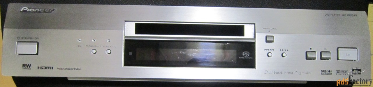 Передняя панель DVD Pioneer