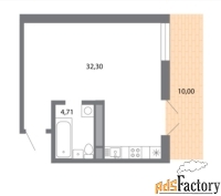 Студия, 40 м², 1/5 эт.
