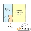 1 - комн.  квартира, 35 м², 4/8 эт.