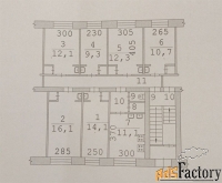 Комната 40 м² в 1-к, 1/4 эт.