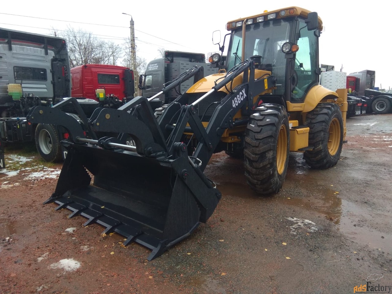 Экскаватор-погрузчик YUGONG 488CX, 4х4