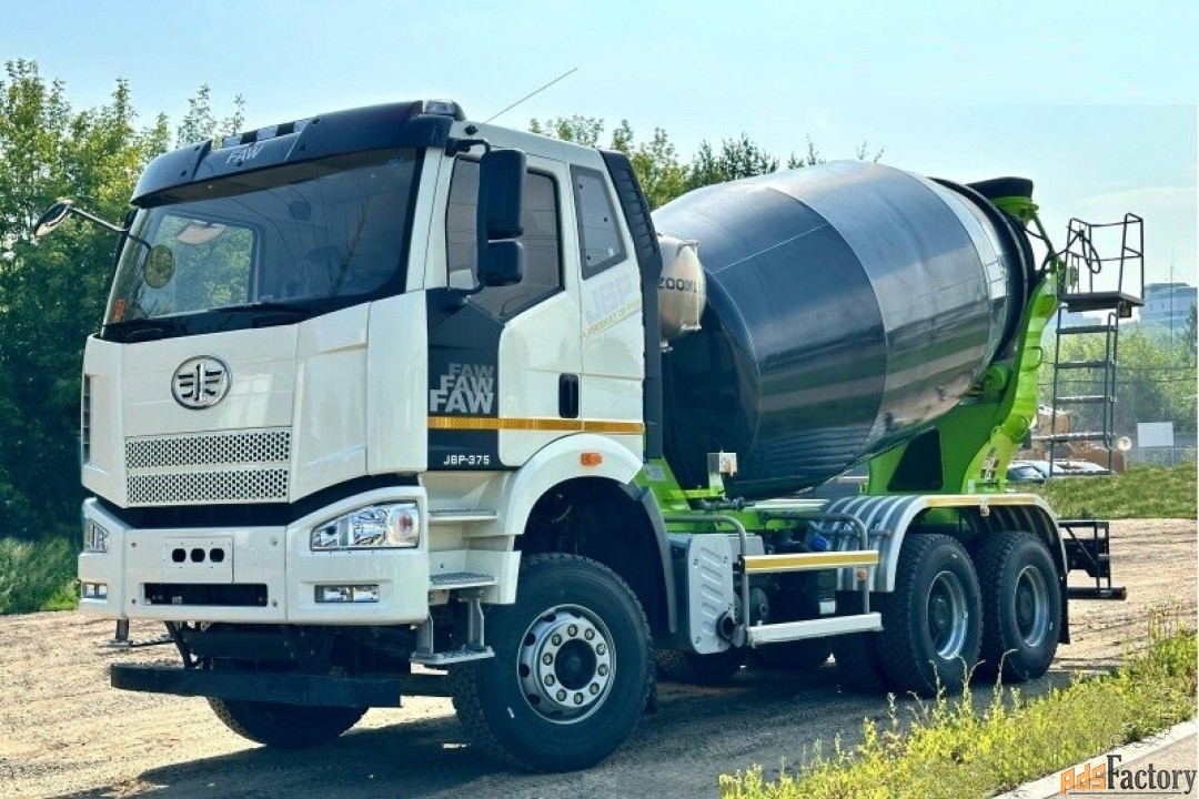 Автобетоносмеситель на шасси FAW CA3250, J6P, 6х4, объём бочки 10 м