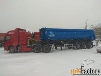 Газовый тягач DAYUN CGC4250, CNG, 6х4 с самосвальным полуприцепом