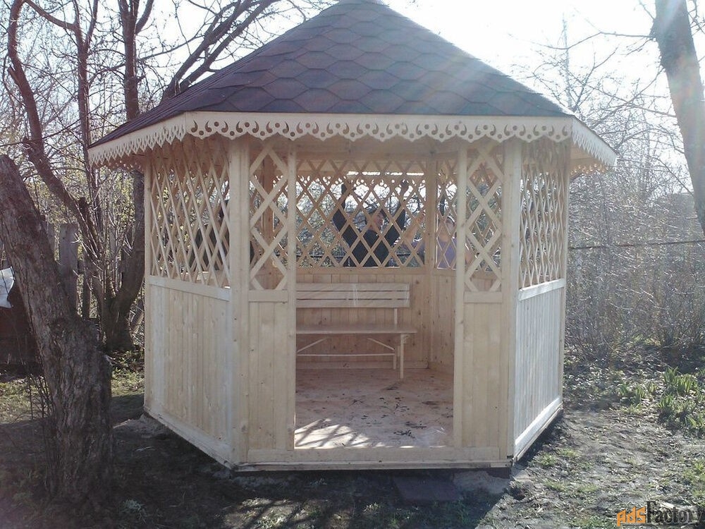 беседка для дачи садовая из дерева