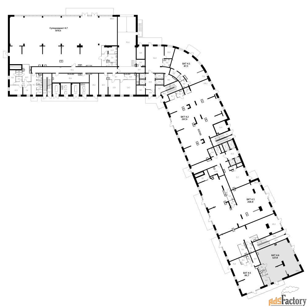 офисное помещение, 132.2 м²