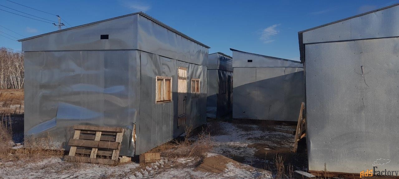 вагон-дом, 6х3м из бруса 150х150мм, высота – 3,1м., б/у (20 шт.) томск
