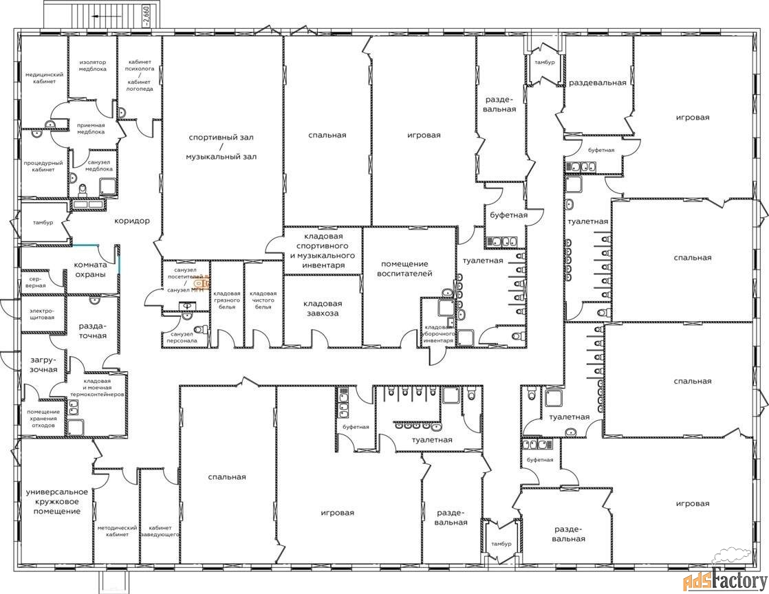 свободного назначения, 1942 м²