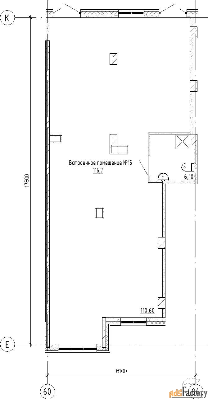 свободного назначения, 116.7 м²
