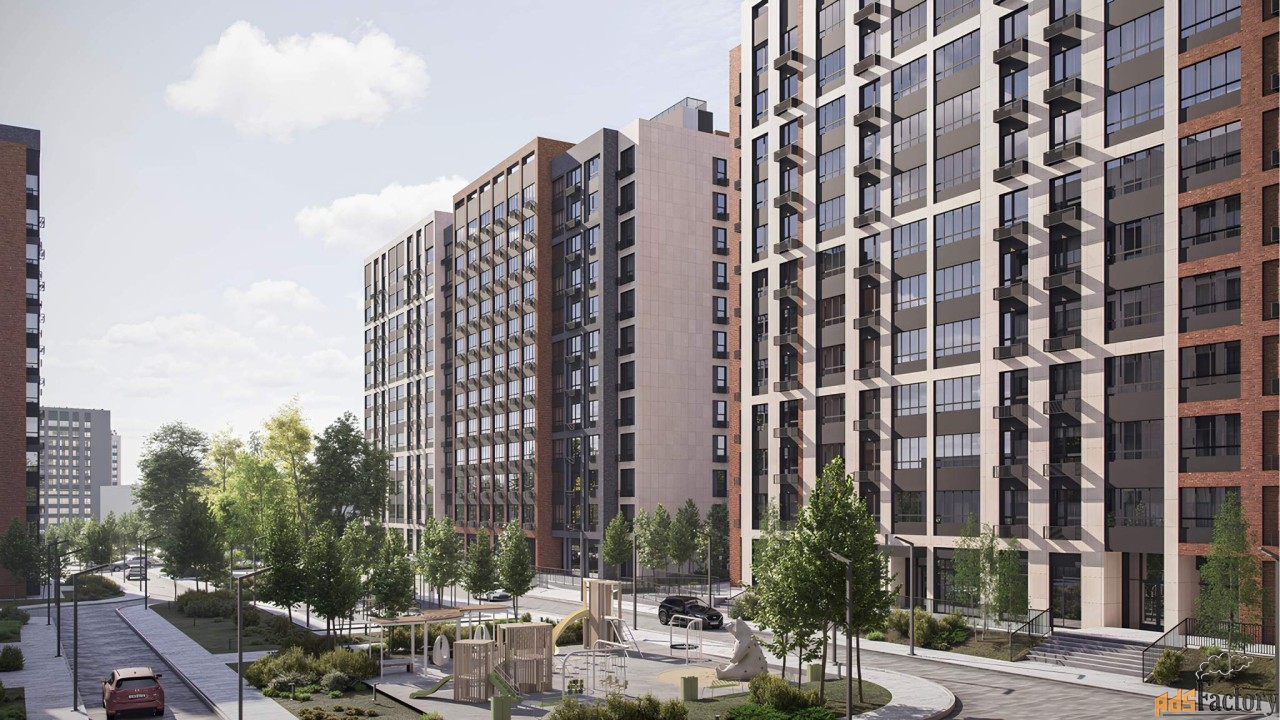3 - комн. квартира, 85.1 м², 2/12 эт.
