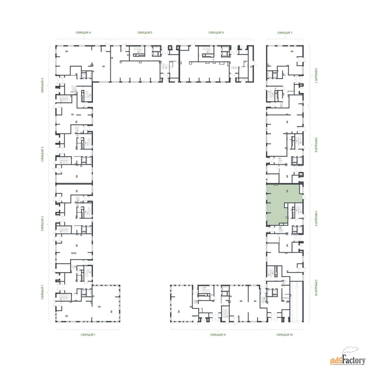свободного назначения, 124.2 м²