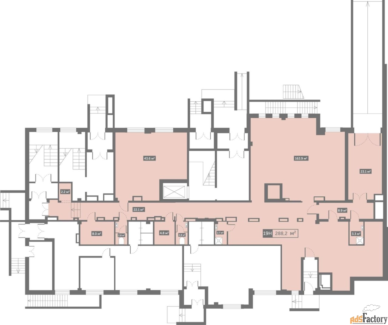 свободного назначения, 288.2 м²
