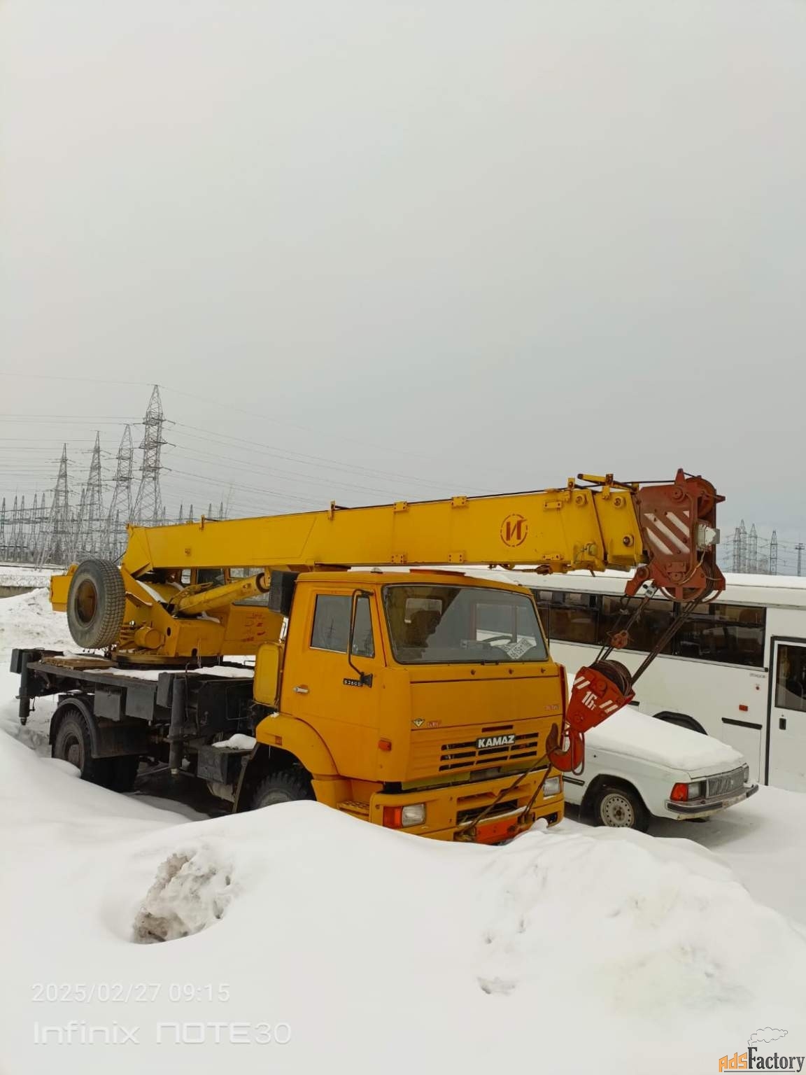 автокран кс-35714к-3 на шасси камаз 53605-62 в615вт