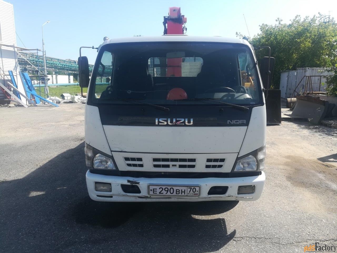 бортовой автомобиль isuzu nqr75r-7 с кму unic 344, 2008 г.в., (г. томс