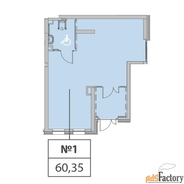 свободного назначения, 60.35 м²