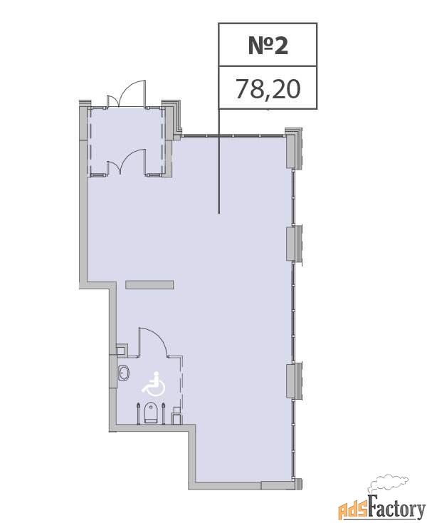 свободного назначения, 78.2 м²