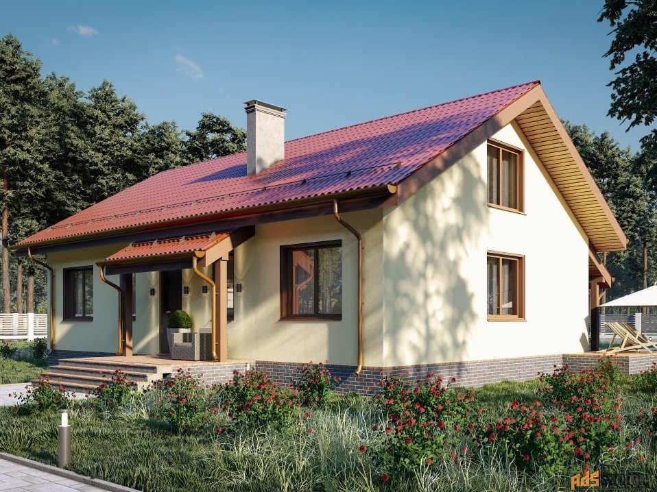 дом 194.5 м² на участке 6 сот.