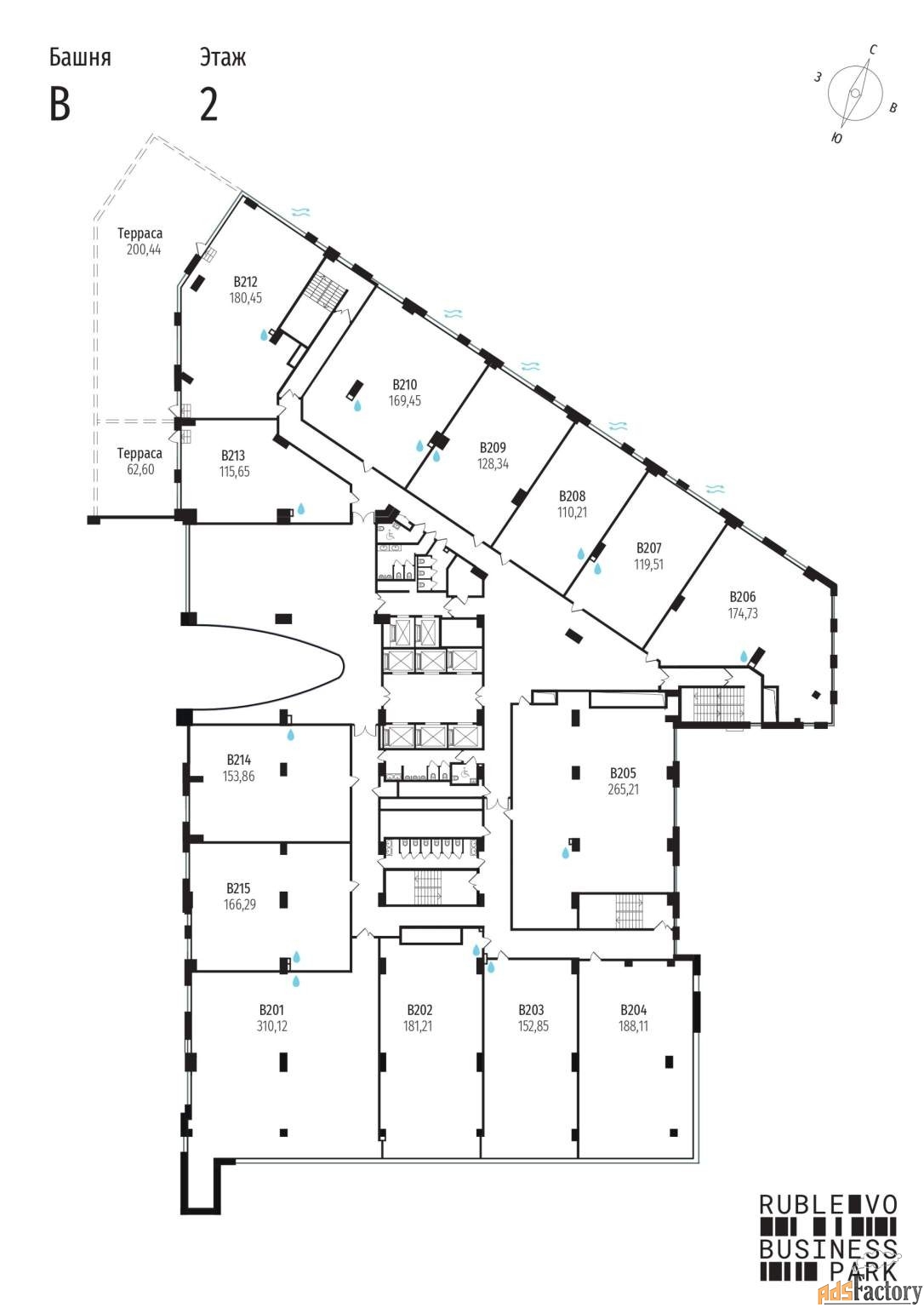 офисное помещение, 152.85 м²