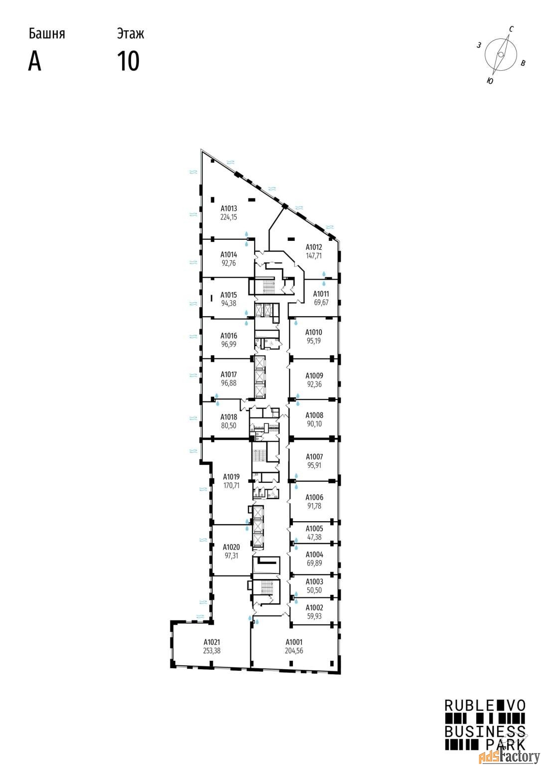 офисное помещение, 95.91 м²