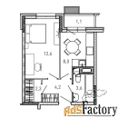 1 - комн.  квартира, 31.8 м², 17/17 эт.