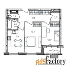 2 - комн.  квартира, 48.6 м², 13/17 эт.