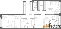 2 - комн.  квартира, 84.73 м², 7/11 эт.