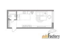 1 - комн.  квартира, 35.4 м², 2/23 эт.