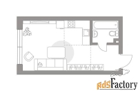 1 - комн.  квартира, 35.4 м², 2/23 эт.