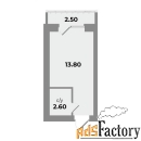 1 - комн.  квартира, 16.4 м², 2/5 эт.