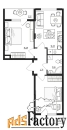 2 - комн.  квартира, 56.75 м², 4/4 эт.