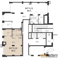 офисное помещение, 80.5 м²