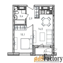 1 - комн.  квартира, 31.5 м², 6/17 эт.