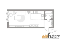 1 - комн.  квартира, 37.6 м², 2/23 эт.