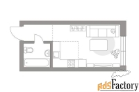 1 - комн.  квартира, 37.6 м², 5/23 эт.